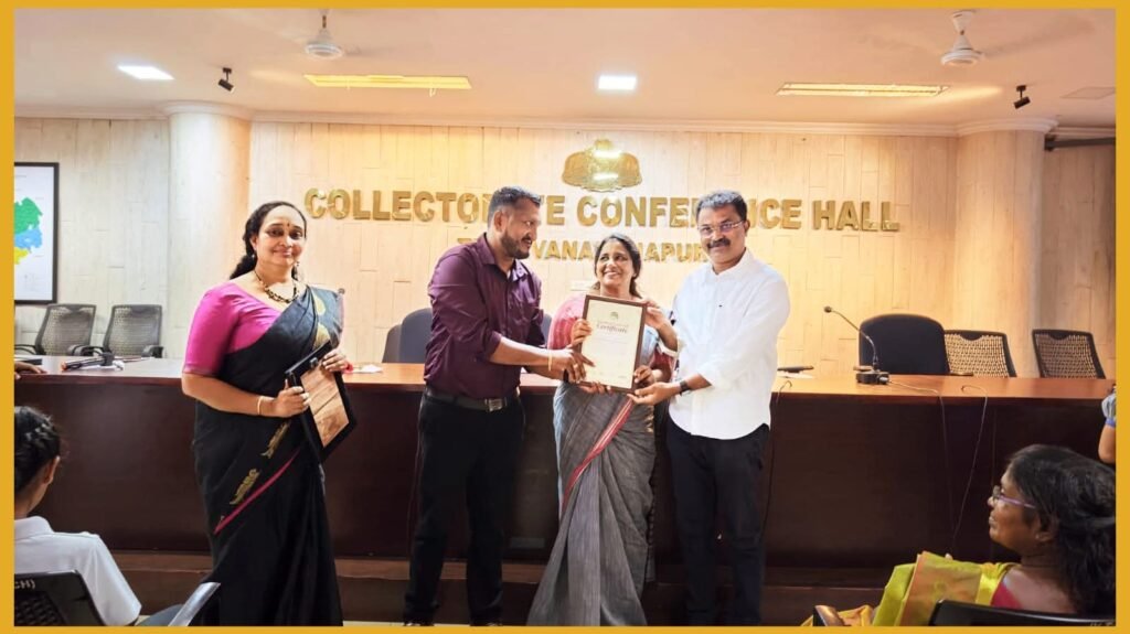 MD M.K. Biju Receives Prestigious 5 Leaf Swachhata Green Leaf Recognition